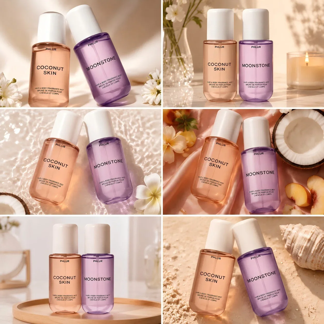 Perfume Fragrance Free - Conjunto de Névoas Perfumadas para Cabelo
