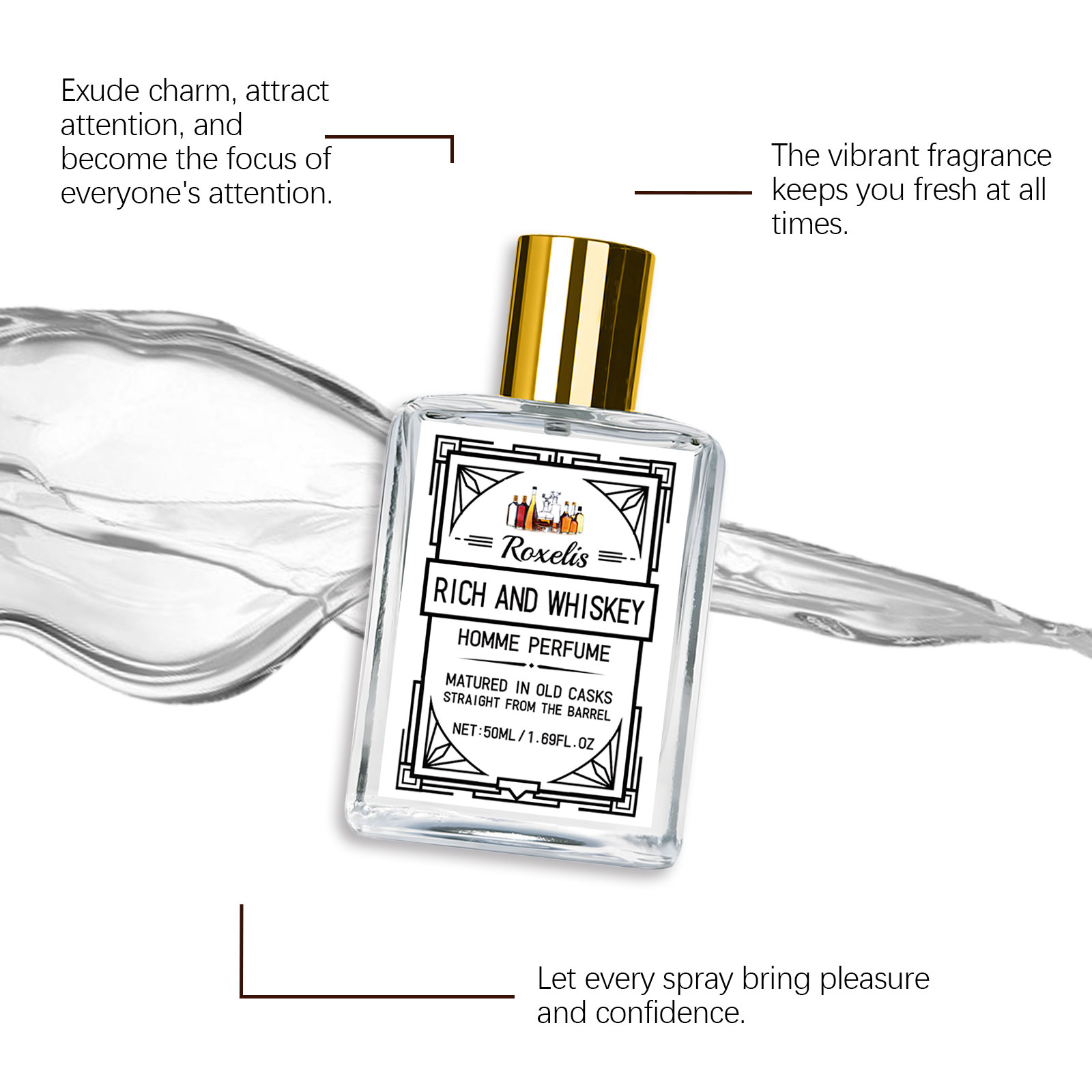 Perfume Masculino Roxelis 50ml - Perfume Fragrance Free avaliação e preço